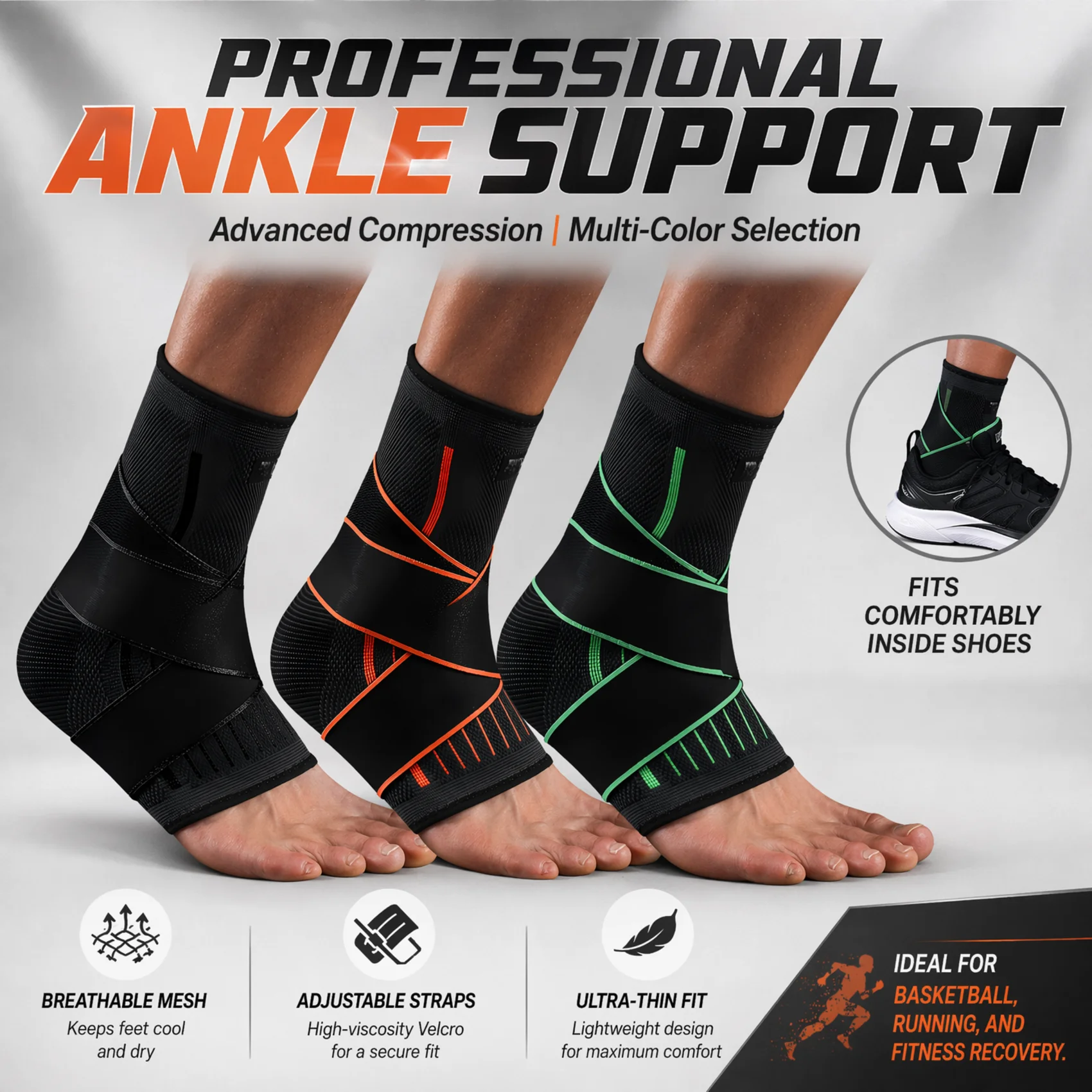 Breathable Compression Ankle B - Ankle Mobility Band recension och pris