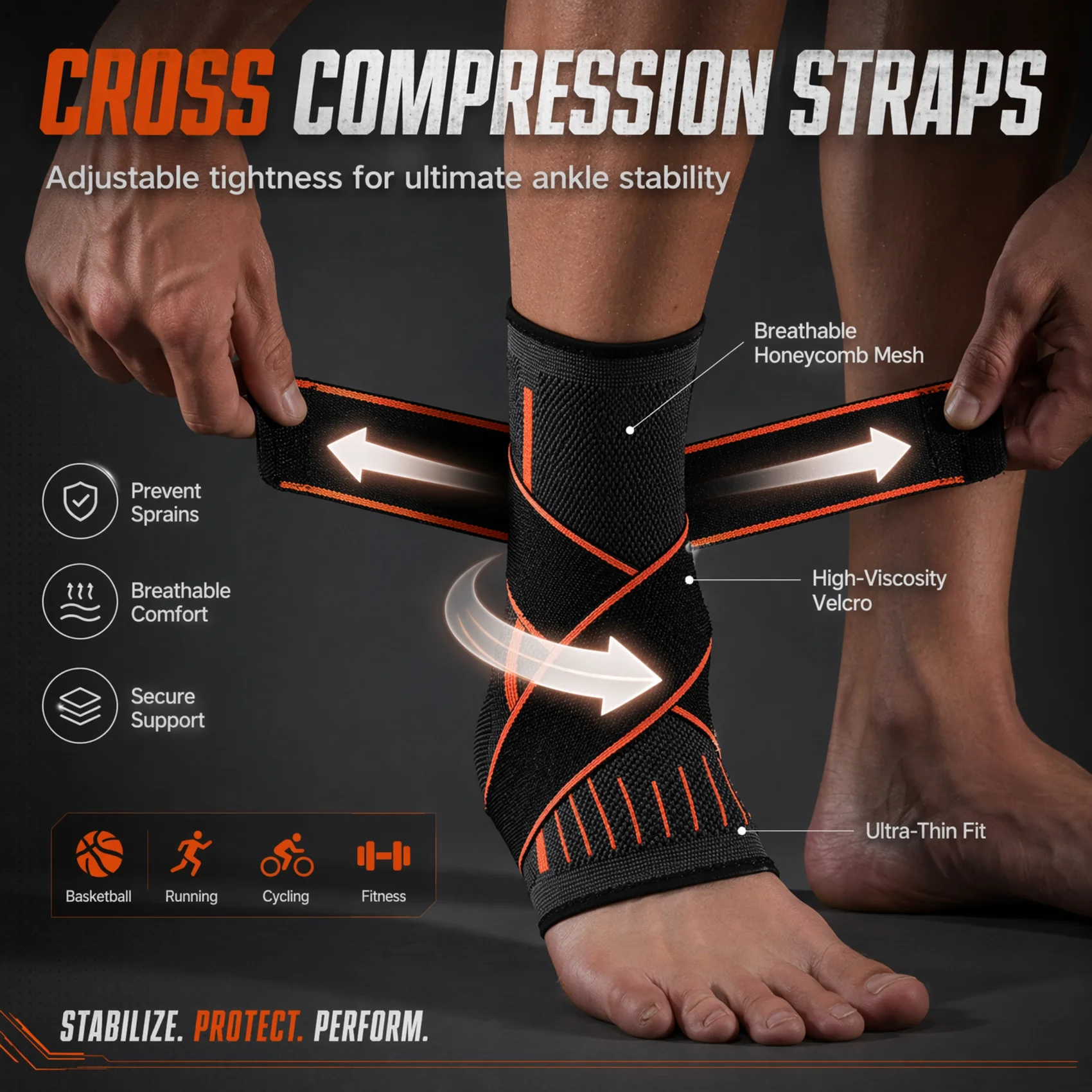 Breathable Compression Ankle B - Ankle Mobility Band recension och pris
