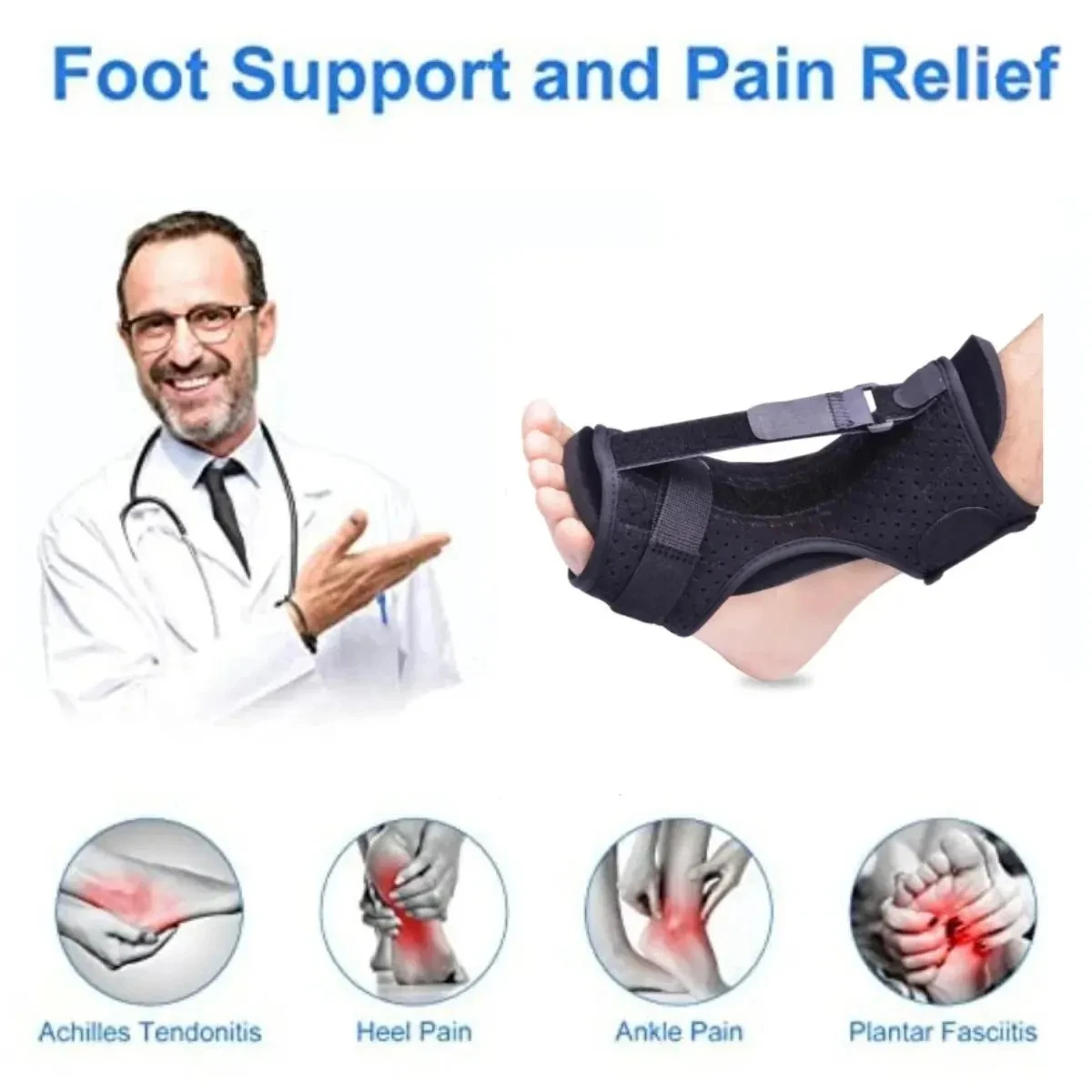 1PC Plantar Fasciitis Night Sp - Ankle Mobility Band recension och pris