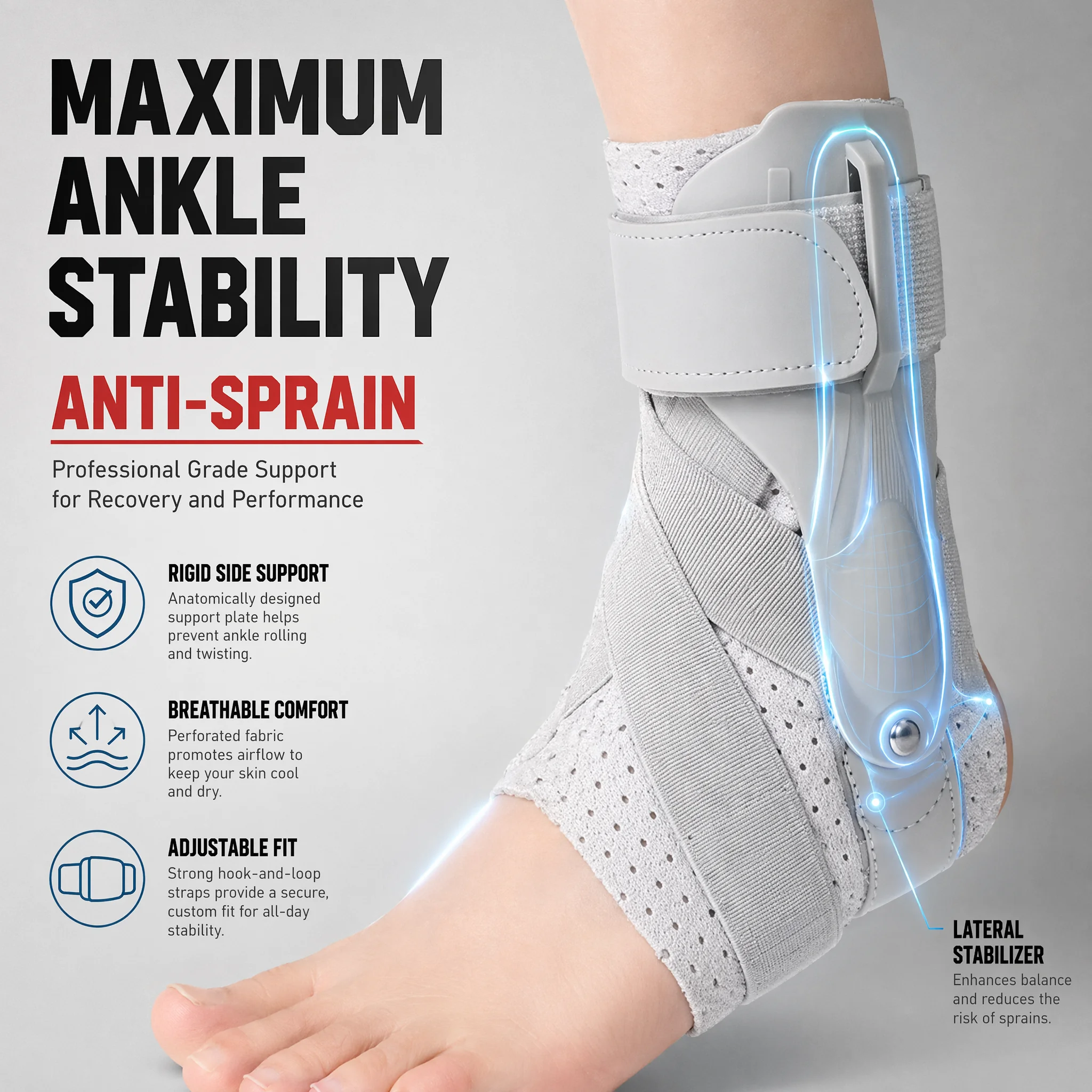 Ankle Brace with Side Stabiliz - Ankle Mobility Band recension och pris