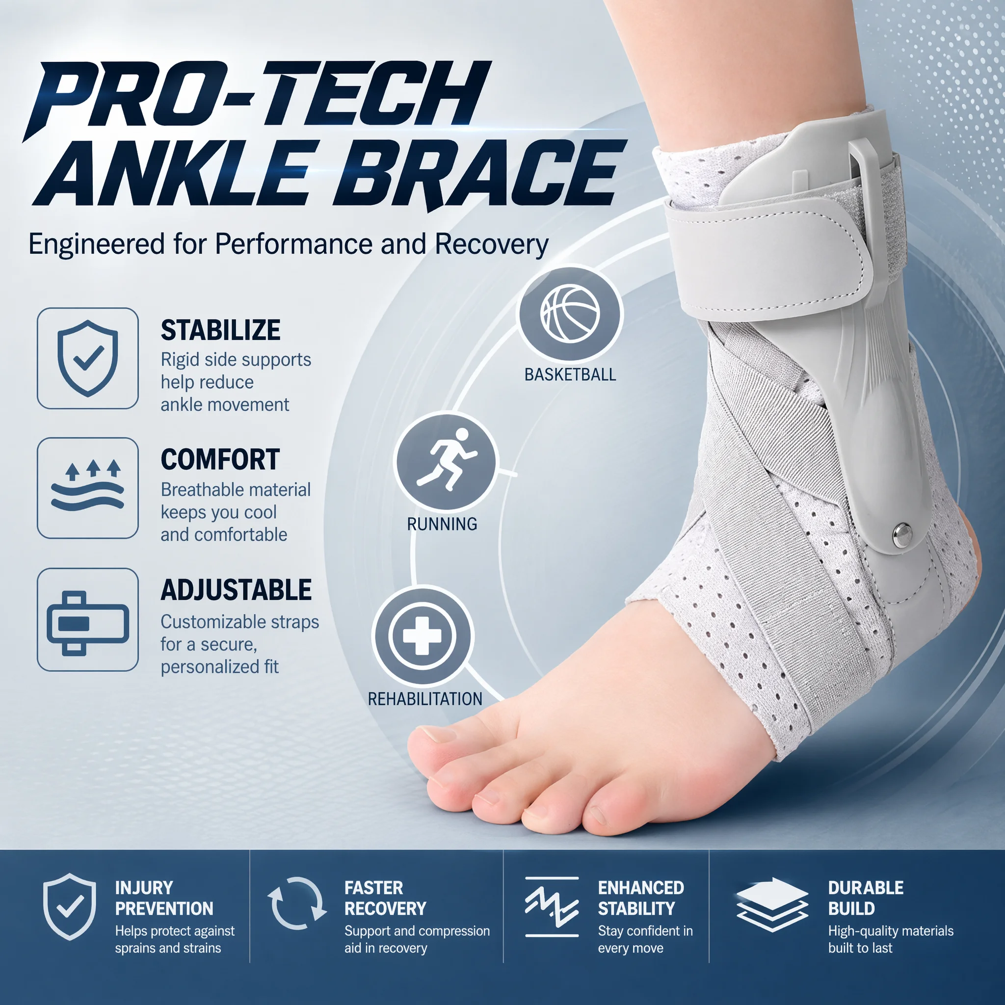 Ankle Brace with Side Stabiliz - Ankle Mobility Band recension och pris