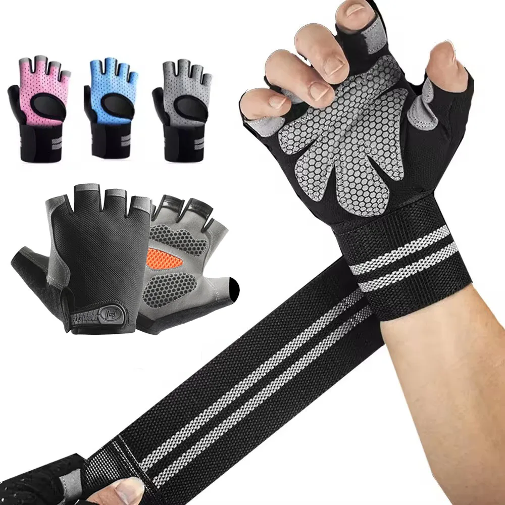 1Pair Half Finger Gym Fitness  - Crossfit Workout Gear recension och pris
