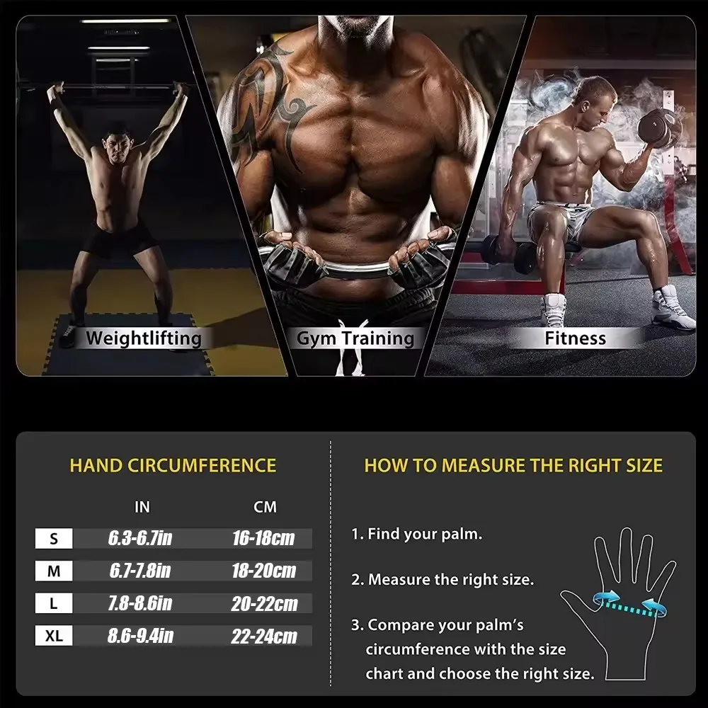 1Pair Half Finger Gym Fitness  - Crossfit Workout Gear recension och pris