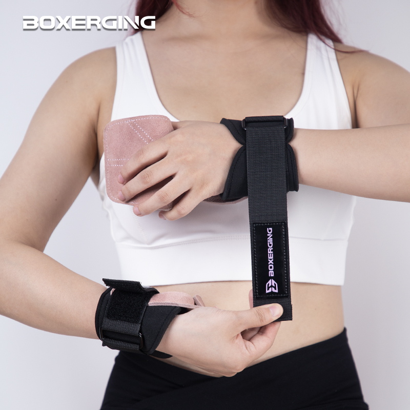 Cowhide Gym Gloves Grips Anti- - Crossfit Workout Gear recension och pris