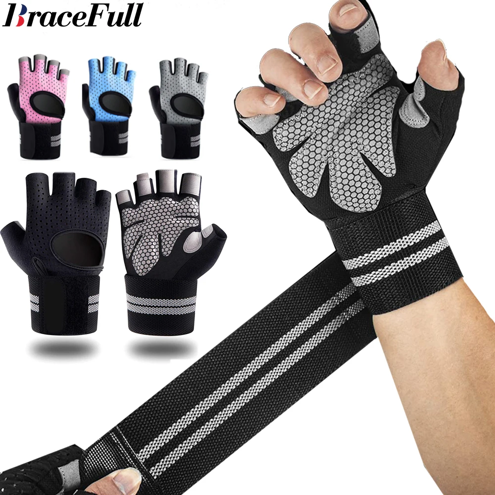 1Pair Half Finger Gym Fitness  - Crossfit Workout Gear recension och pris